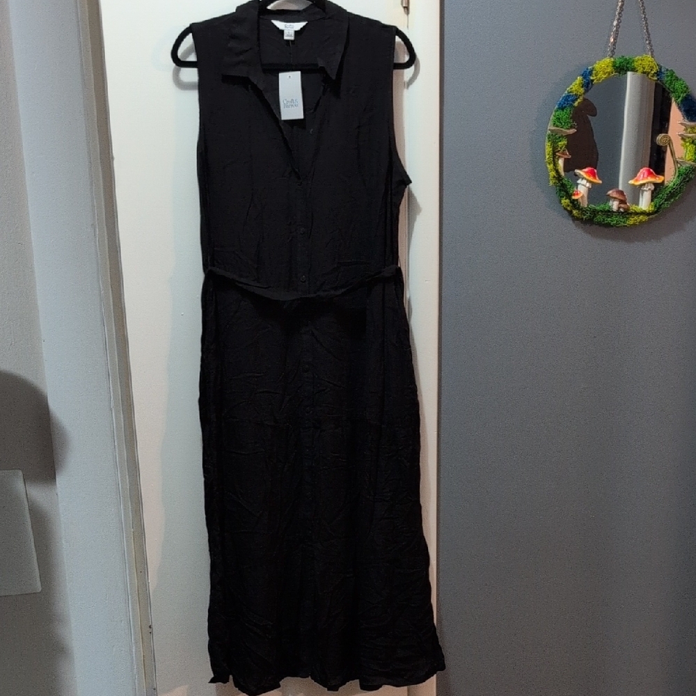 Croft & Barrow Black Sleeveless Maxi Sundress